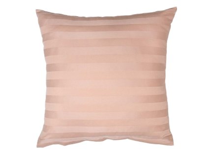 Povlak na polštář atlas grádl béžový proužek 2 cm (Rozměr 70x90)