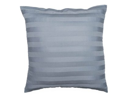 Povlak na polštář atlas grádl šedý proužek 2 cm (Rozměr 40x50)