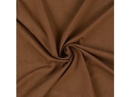 jersey prosteradlo jednoluzko 90x200cm tmave hnede 57544 0