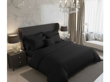 satenove povleceni luxury collection 140x200 70x90cm cerne 16280 1