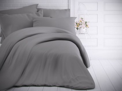 jednobarevne bavlnene povleceni 140x200 70x90cm svetle sede 147325 1