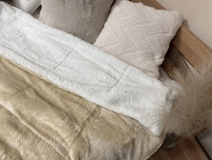 Deka mikroplyš s beránkem Erika béžová 150x200cm