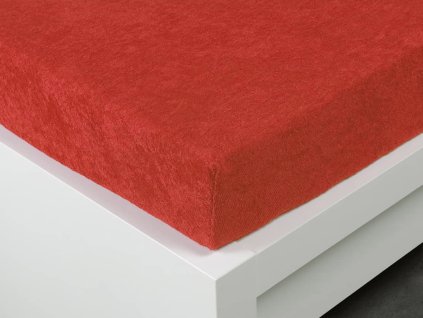 froté prostěradlo oranžová