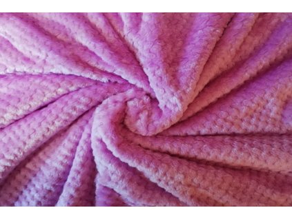 deka žakárová růžovo fialová
