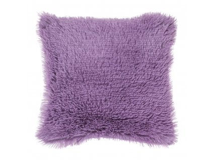 povlak na polštář dlouhý chlup fialový