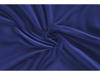 saténové prostěradlo tmavě modré