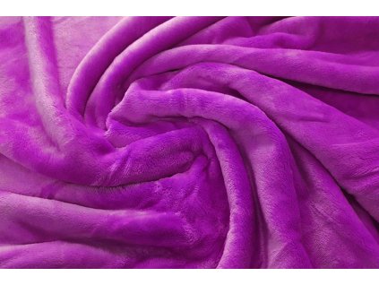 deka mikroflanel fialovo růžová