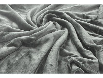 deka mikroflanel šedá