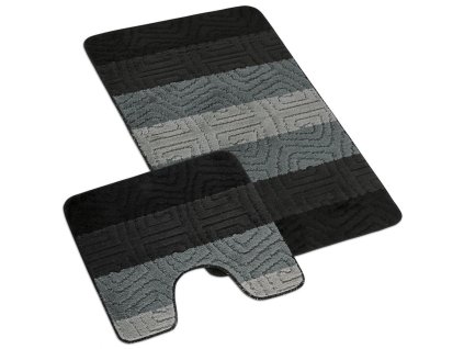 koupelnová a wc přeložka šedé spirály