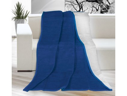 deka larisa světle modrá bílá