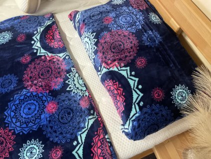 Povlečení mikroflanel Sleep well mandaly 140x200cm, 70x90cm