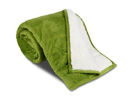 deka prošívaná ovečka kiwi zelená