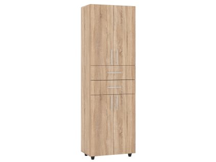 Regál SD-04 policový s dvířky a zásuvkami (Barva antracit)