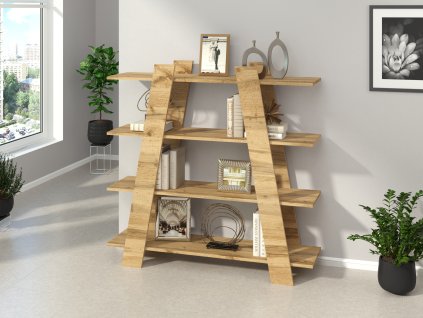 Policový regál PYRAMIDA (Barva kašmír)