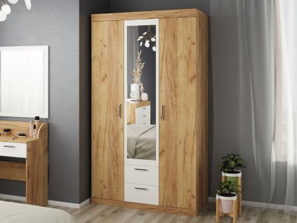 Šatní skříň III "MONIKA" (Barva antracit)