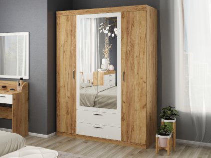 Šatní skříň IV "MONIKA" (Barva antracit)