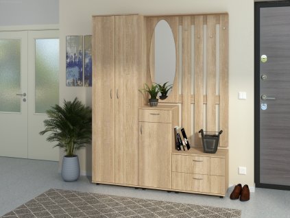 Předsíňová stěna VERNISAZ (Barva antracit)