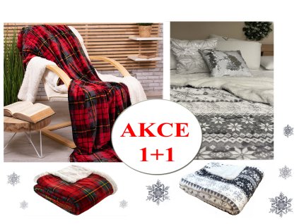 akce deky 1+1 vánoční