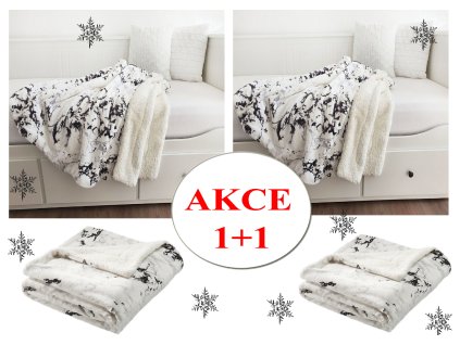 deka mramor šedý 1+1
