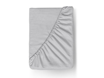 prostěradlo 80x200cm flanel větle šedé