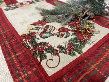Vánoční ubrus gobelín štola 45x140 cm
