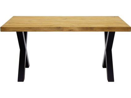 masivní jídlení stůl dub 90x160cm hanny kovové nohy