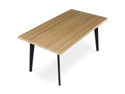 Jídelní stůl 160x90cm, mdf, divoký dub, HT F4416 OAK 3