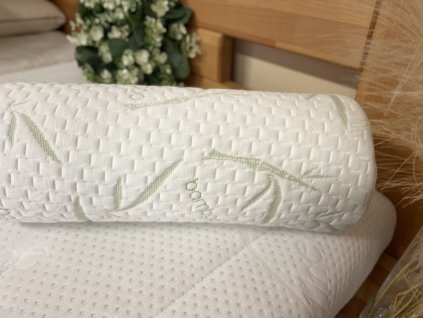Uvolňovací polštář válec memory Bamboo paměťová pěna 40x16 cm