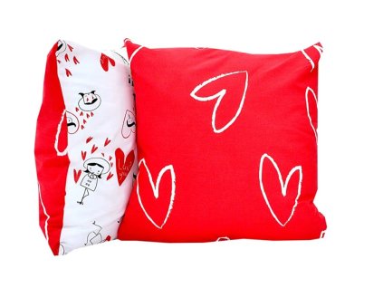 POVLAK LOVE OBOUSTRANNÝ ČERVENÝ 40x40cm
