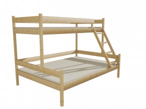 Patrová postel s rozšířeným spodním lůžkem PPS 002