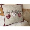 Povlak na polštář srdce červený 40x40cm