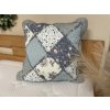 Povlak na polštář provence patchwork modrý  45x45cm