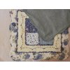 polštář provence patchwork modrý květ