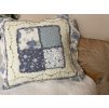 Povlak na polštář provence patchwork modrý květ  45x45cm