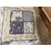 Povlak na polštář provence patchwork modrý květ  45x45cm