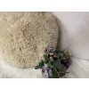 Chlupatý polštář Puf béžový o45cm