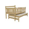 Dětská postel s výsuvnou přistýlkou DPV 004