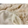 Deka/ přehoz dlouhý vlas béžová 150x200 cm