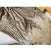 Deka mikroplyš vroubkovaná stripes camel 150x200cm
