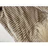 Deka mikroplyš vroubkovaná stripes camel 150x200cm