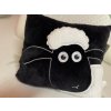 Polštářek mikrospandex černý s ovečkou