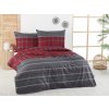 povlečení bavlna cambus bavlna červeno šedé
