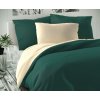 sténové povlečení lxury tmavě zelené smetanové