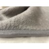 Deka akrylová larisa jednobarevná světle šedá/tmavě šedá 150x200cm