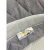 Potah na matraci Catania šedý prošitý + 3D odvětrávající mřížka