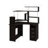 PC stůl KOMPAKT PLUS, rohový (Barva antracit)