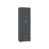 Skříň SH-02 věšáková se zásuvkami (Barva antracit)