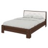 Ліжко 140 Моніка горіх+білий premium