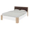 Ліжко 140 Моніка сонома+білий+коричневий premium