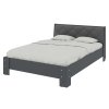 Ліжко 140 Моніка антрацит+сірий premium